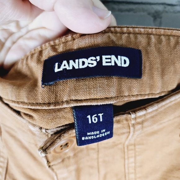 LANDS END | burnt orange high waist denim jeans - Picture 6 of 9